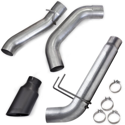 Monster Exhaust System for 19-24 Ram 2500/3500 6.7L Cummins Mega Cab Short Bed (SRW) Cerakote Black Tip Banks Power-1