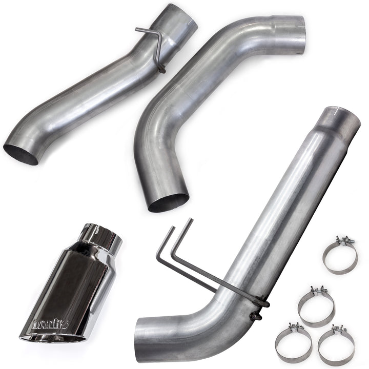 Monster Exhaust System for 19-24 RAM 2500/3500 6.7L Cummins Mega Cab Short Bed (SRW) Chrome-Plated Stainless Tip Banks Power-1