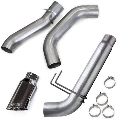 Monster Exhaust System for 19-24 RAM 2500/3500 6.7L Cummins Mega Cab Short Bed (SRW) Chrome-Plated Stainless Tip Banks Power-1