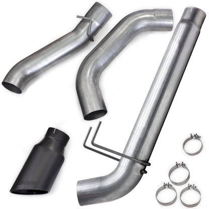 Monster Exhaust System for 19-24 Ram 2500/3500 6.7L Cummins Crew Cab Long Bed (SRW) Cerakote Black Tip Banks Power-1