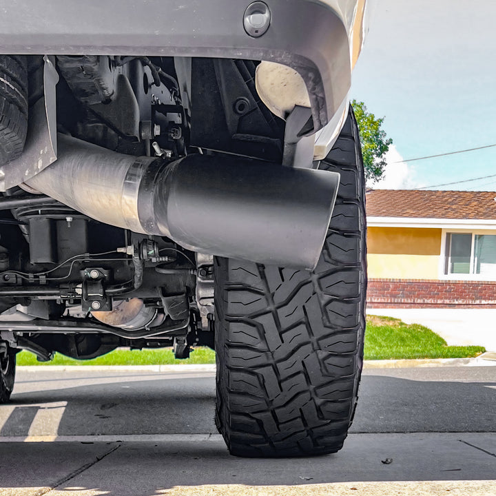 Monster Exhaust System for 19-24 Ram 2500/3500 6.7L Cummins Crew Cab Long Bed (SRW) Cerakote Black Tip Banks Power-2