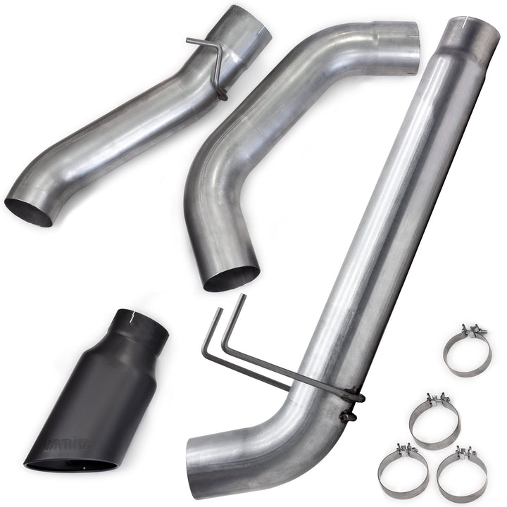 Monster Exhaust System for 19-24 Ram 3500 6.7L Cummins Crew Cab Long Bed (DRW) Cerakote Black Tip Banks Power-1