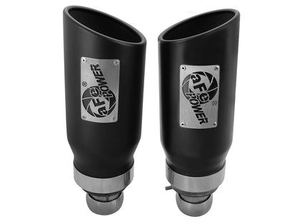 Mach Force-Xp 409 Stainless Steel OE Replacement Exhaust Tip Black Dodge Ram 1500 09-19 V8-5.7L/3.0L (td) aFe Power-1