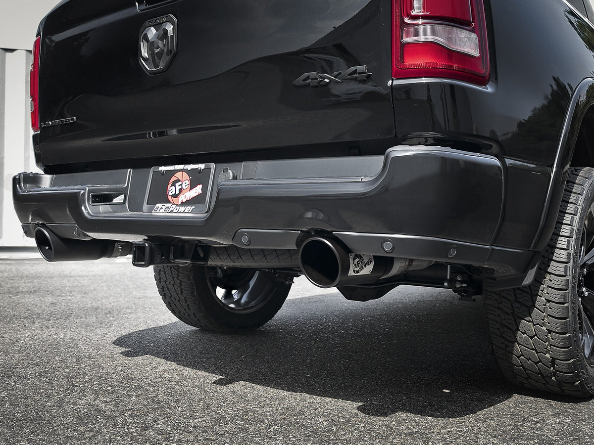 Mach Force-Xp 409 Stainless Steel OE Replacement Exhaust Tip Black Dodge Ram 1500 (Dt) 19-24 V8-5.7L Hemi aFe Power-1