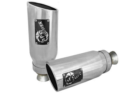 Mach Force-Xp 304 Stainless Steel OE Replacement Exhaust Tip Polished Dodge Ram 1500 (Dt) 19-24 V8-5.7L Hemi aFe Power