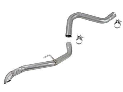 Mach Force-Xp 2-1/2 Inch 409 Stainless Steel Hi-Tuck Tail Pipe Upgrade For Exhaust System 49-46046 aFe Power-1