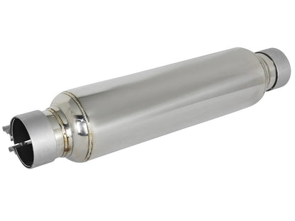 Mach Force-Xp 304 Stainless Steel Resonator 2-1/2 Inch Inlet/Outlet x 4 Inch Dia. x 12 Inch Body aFe Power-5