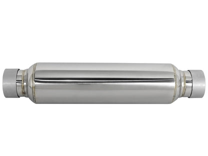 Mach Force-Xp 304 Stainless Steel Resonator 2-1/2 Inch Inlet/Outlet x 4 Inch Dia. x 12 Inch Body aFe Power-6