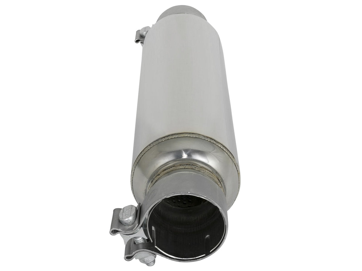 Mach Force-Xp 304 Stainless Steel Resonator 2-1/2 Inch Inlet/Outlet x 4 Inch Dia. x 12 Inch Body aFe Power-7