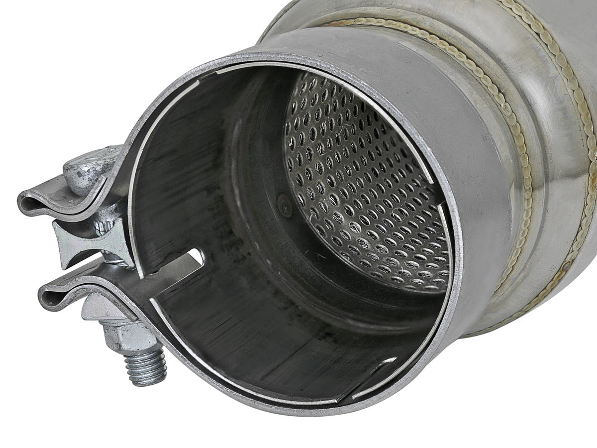 Mach Force-Xp 304 Stainless Steel Resonator 2-1/2 Inch Inlet/Outlet x 4 Inch Dia. x 12 Inch Body aFe Power-9
