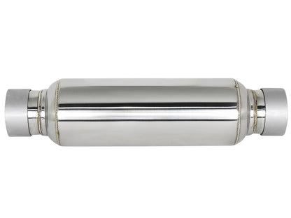 Mach Force-Xp 304 Stainless Steel Resonator 2-1/2 Inch Inlet/Outlet x 4 Inch Dia. x 12 Inch Body aFe Power-1