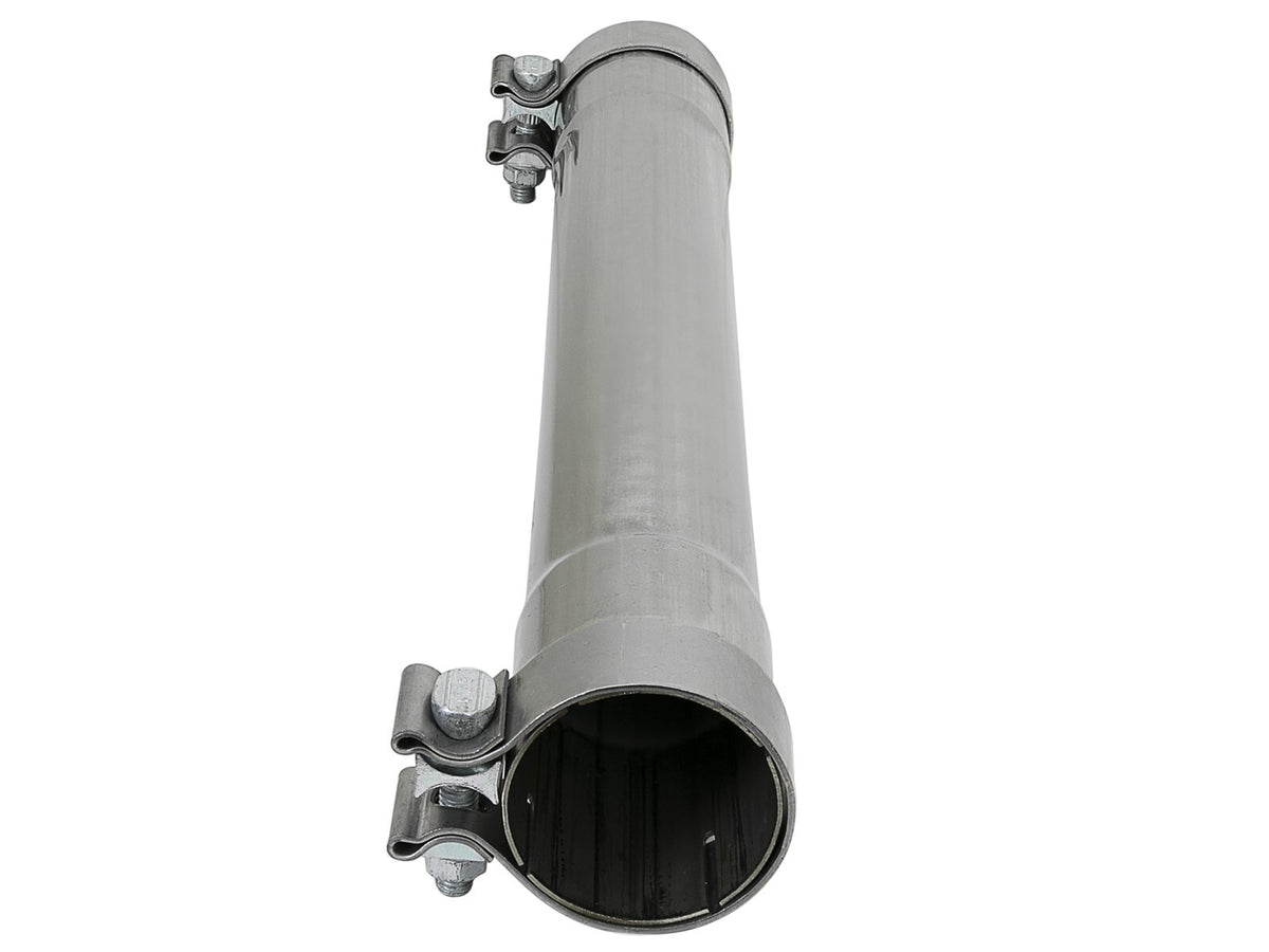 Mach Force-Xp 304 Stainless Steel Resonator Delete Pipe 3 Inch Inlet/Outlet x 3 Inch Dia. x 16 Inch Overall Length w/ Clamps aFe Power-2