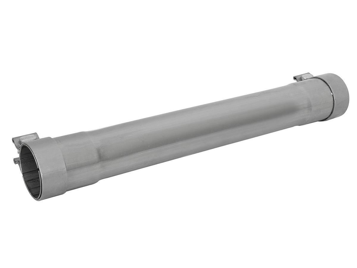 Mach Force-Xp 304 Stainless Steel Resonator Delete Pipe 3 Inch Inlet/Outlet x 3 Inch Dia. x 19 Inch Overall Length w/ Clamps aFe Power