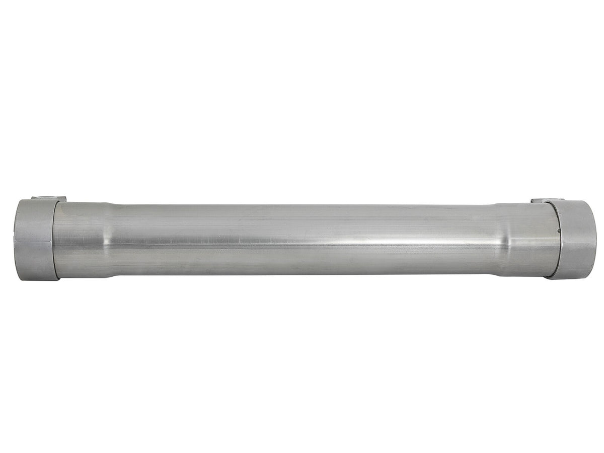 Mach Force-Xp 304 Stainless Steel Resonator Delete Pipe 3 Inch Inlet/Outlet x 3 Inch Dia. x 19 Inch Overall Length w/ Clamps aFe Power-1