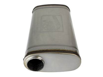 Mach Force-Xp 304 Stainless Steel Muffler 2-1/2 Inch ID Center/Offset x 9 Inch W x 4 Inch H x 18 Inch L - Oval Body aFe Power-2