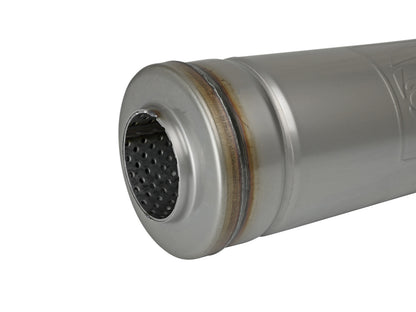 Mach Force-Xp 304 Stainless Steel Muffler 2-1/2 Inch ID Center/Center x 5 Inch Dia. x 18 Inch L - Round Body aFe Power-3