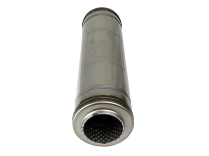 Mach Force-Xp 304 Stainless Steel Muffler 3 Inch ID Center/Center x 5 Inch Dia. x 18 Inch L - Round Body aFe Power-2