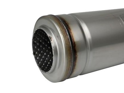 Mach Force-Xp 304 Stainless Steel Muffler 3 Inch ID Center/Center x 5 Inch Dia. x 18 Inch L - Round Body aFe Power-3