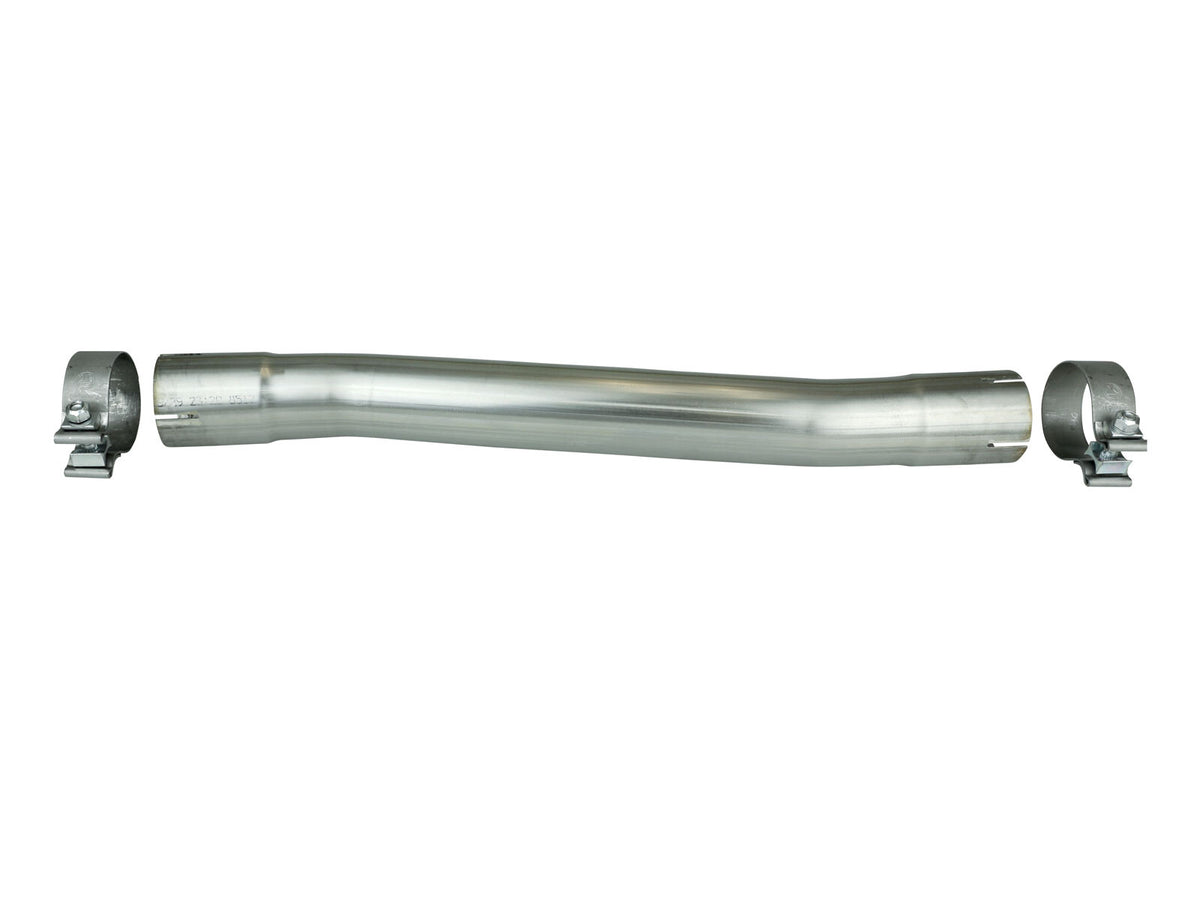 Mach Force-Xp 2-1/2 Inch 409 Stainless Steel Muffler Delete Pipe 2-1/2 Inch ID Inlet/Outlet x 24 Inch Overall Length aFe Power-1