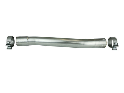 Mach Force-Xp 2-1/2 Inch 409 Stainless Steel Muffler Delete Pipe 2-1/2 Inch ID Inlet/Outlet x 24 Inch Overall Length aFe Power-1