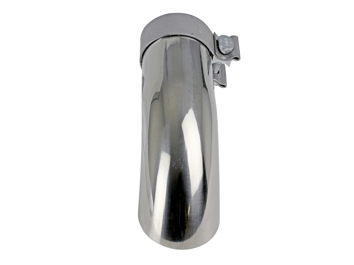 Mach Force-Xp 304 Stainless Steel Clamp-on Exhaust Tip Polished 2-1/2 Inch Inlet x 2-1/2 Inch Outlet X 9 Inch L aFe Power-2