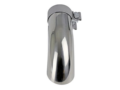 Mach Force-Xp 304 Stainless Steel Clamp-on Exhaust Tip Polished 2-1/2 Inch Inlet x 2-1/2 Inch Outlet X 9 Inch L aFe Power-2