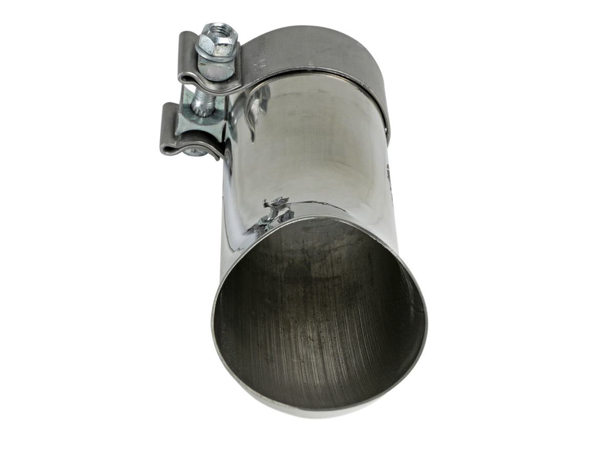 Mach Force-Xp 304 Stainless Steel Clamp-on Exhaust Tip Polished 2-1/2 Inch Inlet x 2-1/2 Inch Outlet X 9 Inch L aFe Power-3