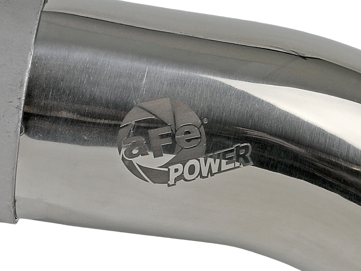 Mach Force-Xp 304 Stainless Steel Clamp-on Exhaust Tip Polished 2-1/2 Inch Inlet x 2-1/2 Inch Outlet X 9 Inch L aFe Power-4