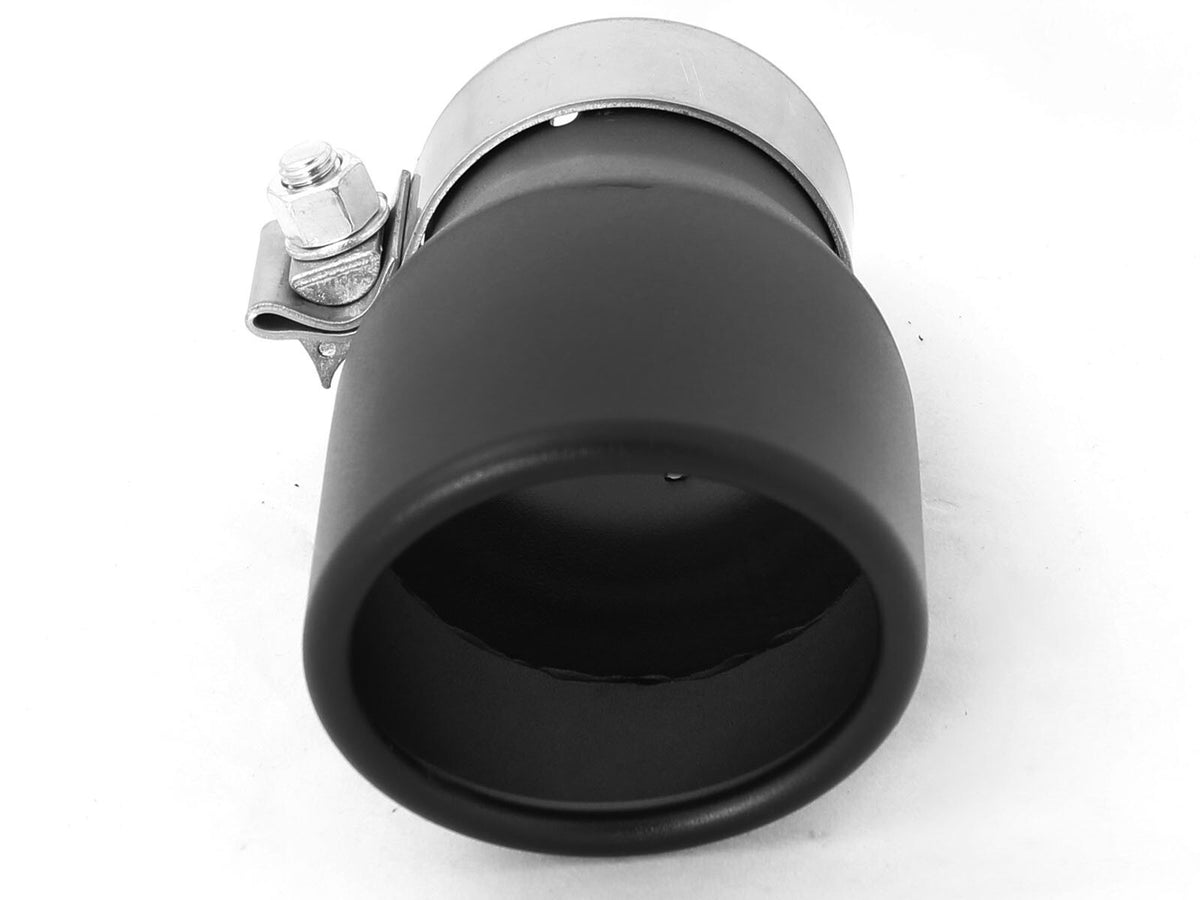 Mach Force-Xp 409 Stainless Steel Clamp-on Exhaust Tip Black 2-1/2 Inch Inlet x 3-1/2 Inch Outlet x 6 Inch L aFe Power-2