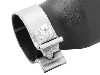 Mach Force-Xp 409 Stainless Steel Clamp-on Exhaust Tip Black 2-1/2 Inch Inlet x 3-1/2 Inch Outlet x 6 Inch L aFe Power-3