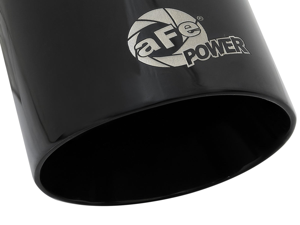 Mach Force-Xp 304 Stainless Steel Clamp-on Exhaust Tip Black 2-1/2 Inch Inlet x 3-1/2 Inch Outlet X 7 Inch L aFe Power-4