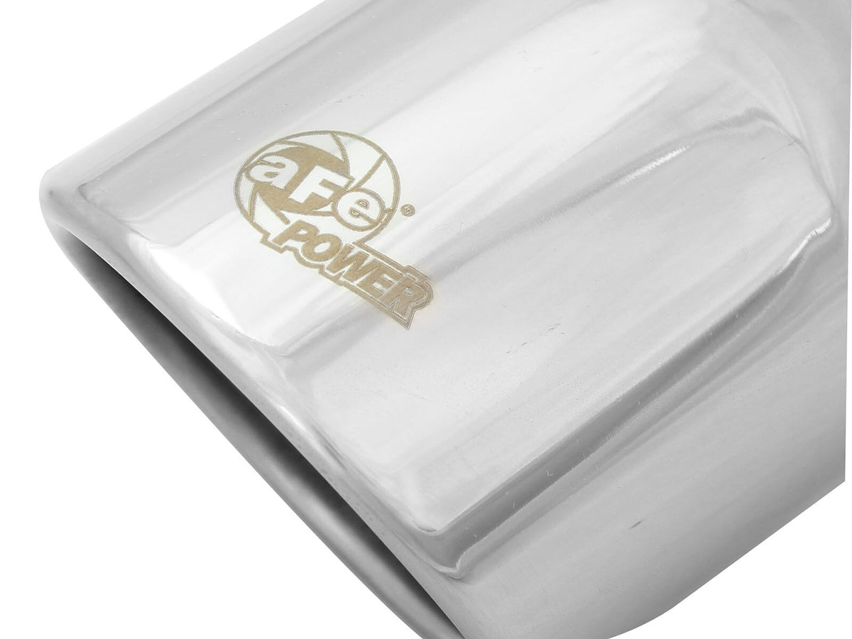 Mach Force-Xp 304 Stainless Steel Clamp-on Exhaust Tip Polished 2-1/2 Inch Inlet x 3-1/2 Inch Outlet x 6 Inch L aFe Power-4