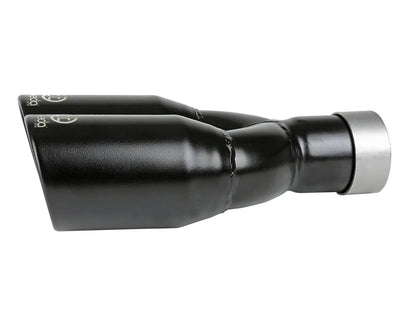 Takeda 304 Stainless Steel Clamp-on Exhaust Tip 2-1/2 Inch Inlet x 3-1/2 Inch Outlet X 12 Inch L aFe Power-5