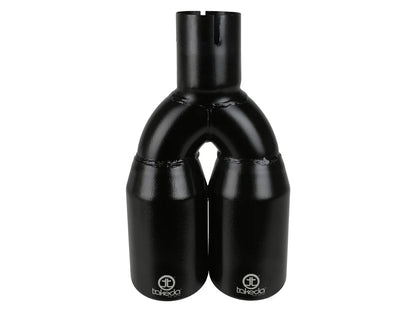 Takeda 304 Stainless Steel Clamp-on Exhaust Tip 2-1/2 Inch Inlet x 3-1/2 Inch Outlet X 12 Inch L aFe Power-6
