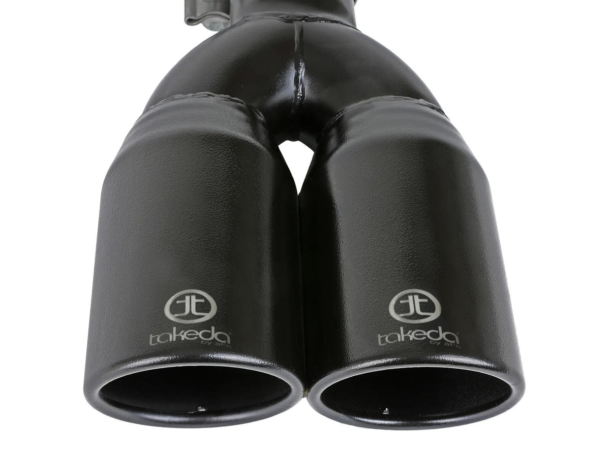 Takeda 304 Stainless Steel Clamp-on Exhaust Tip 2-1/2 Inch Inlet x 3-1/2 Inch Outlet X 12 Inch L aFe Power-7