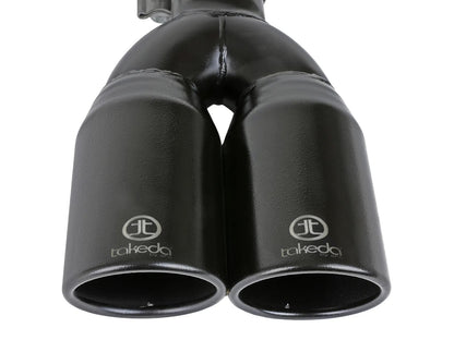 Takeda 304 Stainless Steel Clamp-on Exhaust Tip 2-1/2 Inch Inlet x 3-1/2 Inch Outlet X 12 Inch L aFe Power-7