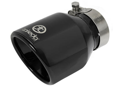 Takeda 304 Stainless Steel Clamp-on Exhaust Tip 2-1/2 Inch Inlet x 4 Inch Outlet aFe Power-10