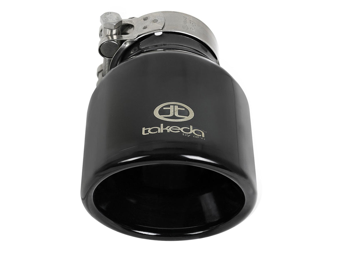 Takeda 304 Stainless Steel Clamp-on Exhaust Tip 2-1/2 Inch Inlet x 4 Inch Outlet aFe Power-12