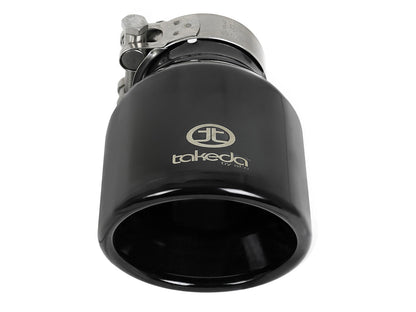 Takeda 304 Stainless Steel Clamp-on Exhaust Tip 2-1/2 Inch Inlet x 4 Inch Outlet aFe Power-12