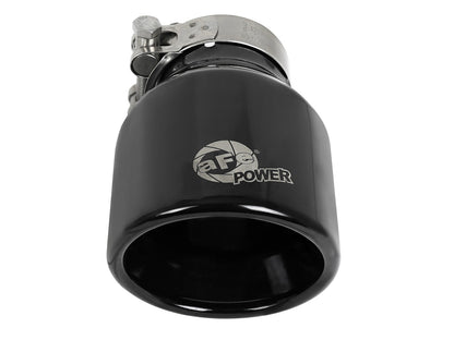 Mach Force-Xp 409 Stainless Steel Clamp-on Exhaust Tip Black 2-1/2 Inch Inlet x 4 Inch Outlet x 6 Inch L aFe Power-2