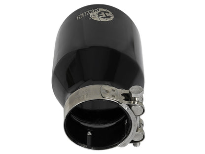 Mach Force-Xp 409 Stainless Steel Clamp-on Exhaust Tip Black 2-1/2 Inch Inlet x 4 Inch Outlet x 6 Inch L aFe Power-3