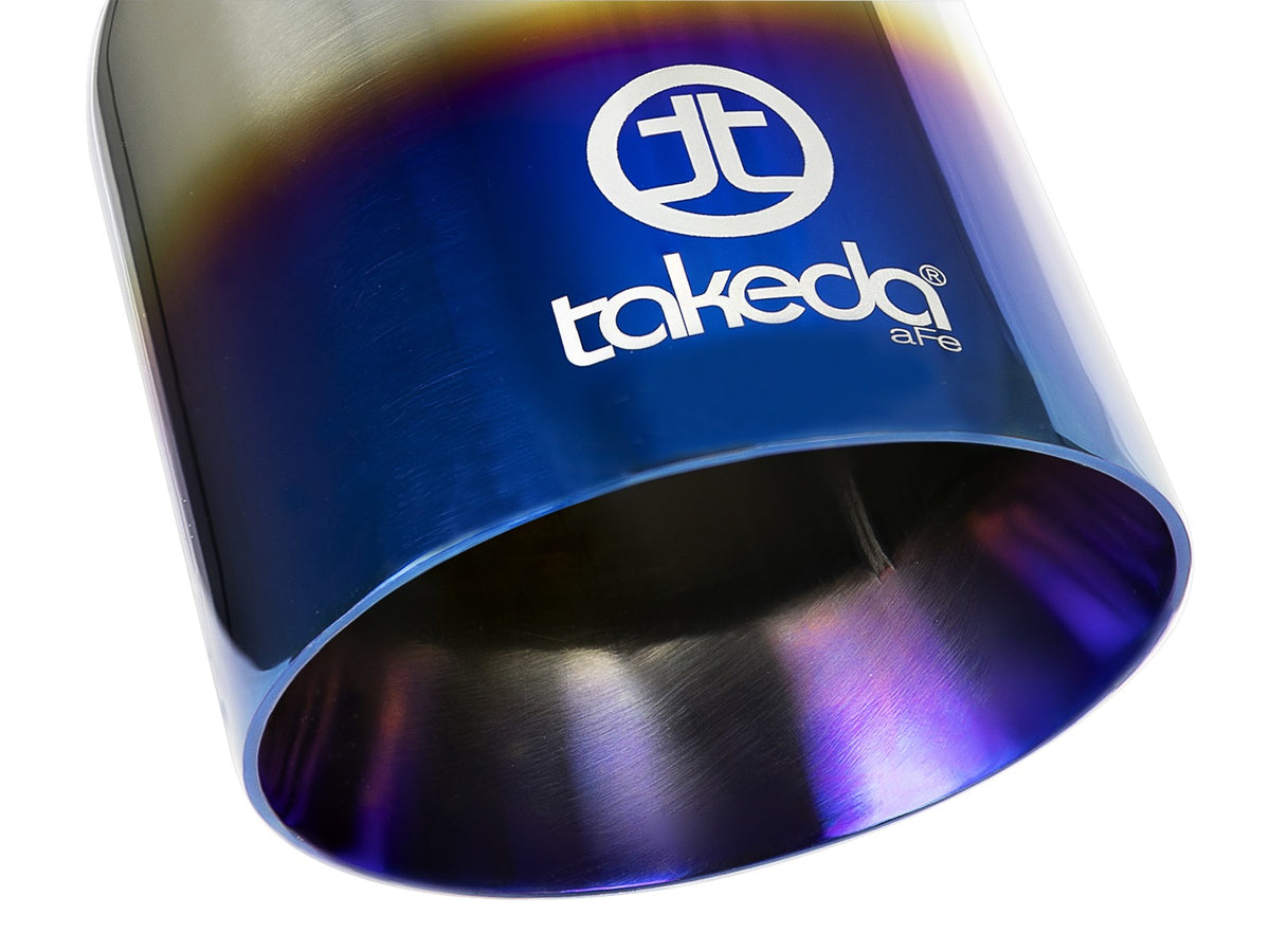 Takeda 304 Stainless Steel Clamp-on Exhaust Tip 2-1/2 Inch Inlet x 4 Inch Outlet aFe Power-9