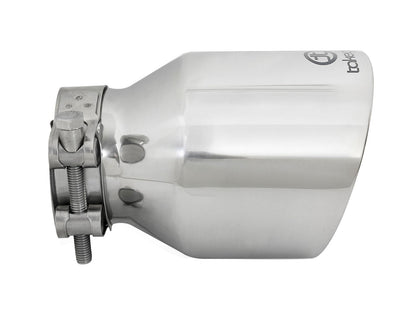Takeda 304 Stainless Steel Clamp-on Exhaust Tip Polished 2-1/2 Inch Inlet x 4 Inch Outlet aFe Power-6