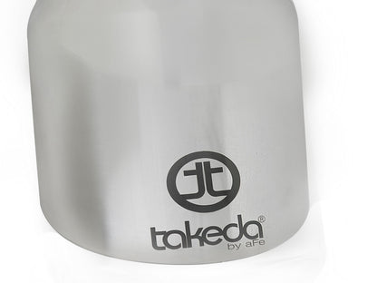 Takeda 304 Stainless Steel Clamp-on Exhaust Tip Polished 2-1/2 Inch Inlet x 4 Inch Outlet aFe Power-9