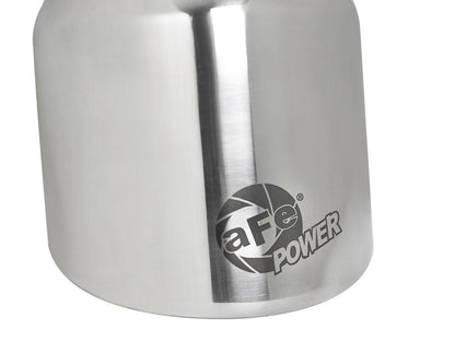 Mach Force-Xp 304 Stainless Steel Clamp-on Exhaust Tip Polished 2-1/2 Inch Inlet x 4 Inch Outlet x 6 Inch L aFe Power-4