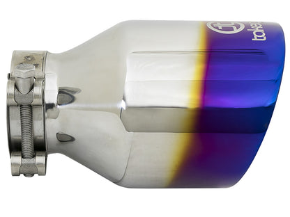 Takeda 304 Stainless Steel Clamp-on Exhaust Tip 2-1/2 Inch Inlet x 4 Inch Outlet aFe Power-1