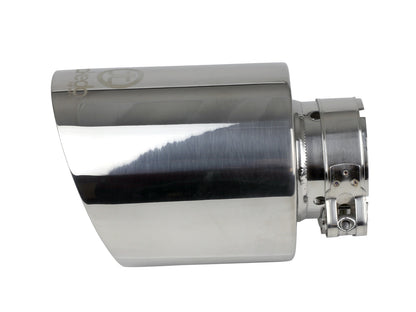 Takeda 304 Stainless Steel Clamp-on Exhaust Tip Polished 2-1/2 Inch Inlet x 4-1/2 Inch Outlet aFe Power-6