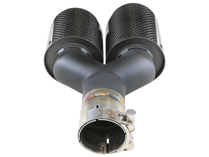 Takeda 304 Stainless Steel Clamp-on Exhaust Tip 2-1/2 Inch Inlet x 4 Inch Outlet x 12 Inch L Right aFe Power-15