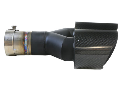Takeda 304 Stainless Steel Clamp-on Exhaust Tip 2-1/2 Inch Inlet x 4 Inch Outlet x 12 Inch L Left aFe Power-13