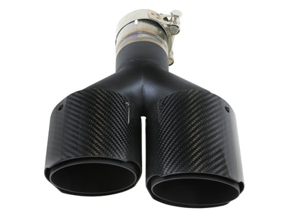 Takeda 304 Stainless Steel Clamp-on Exhaust Tip 2-1/2 Inch Inlet x 4 Inch Outlet x 12 Inch L Left aFe Power-14
